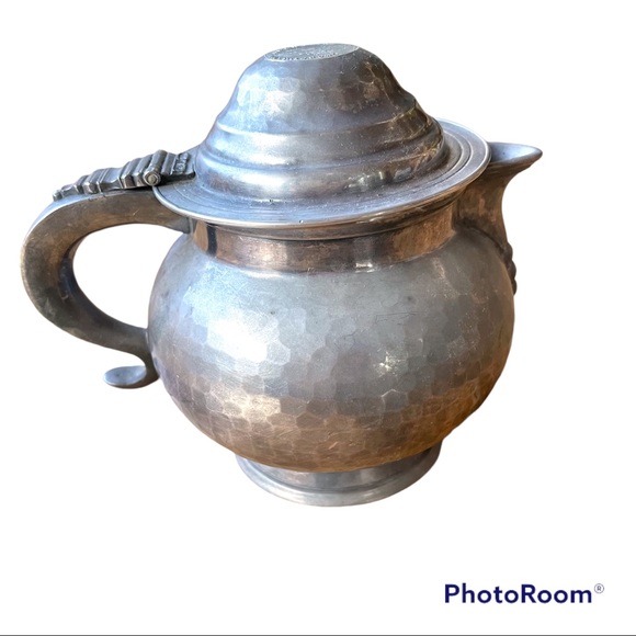 925 Hand Hammered Beer Pitcher Georgivs iii dei gratia Authentic Coin Embossed - Picture 11 of 14